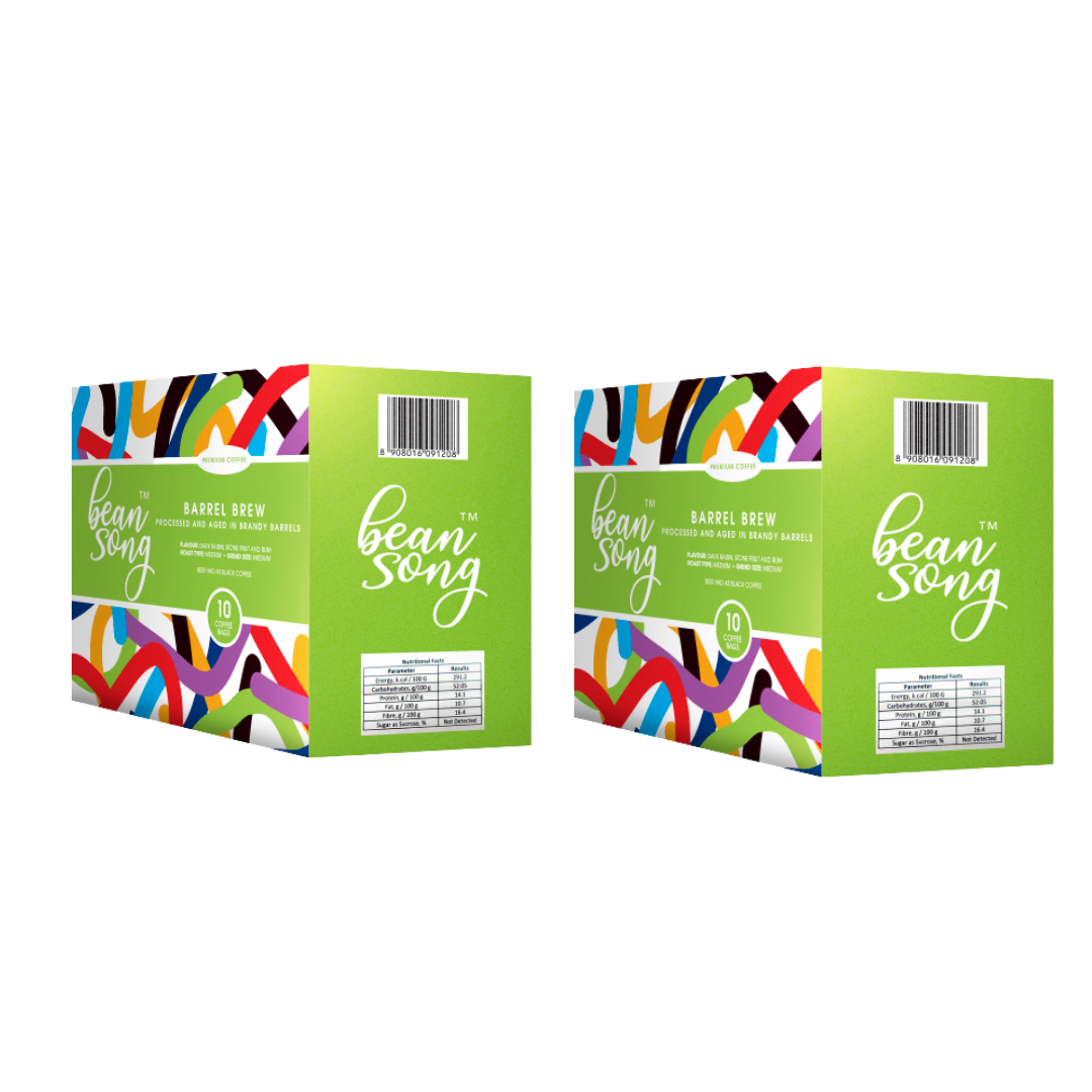 Barrel Brew Coffee Drip Bags - (10 Easy Pours) Pack of 2