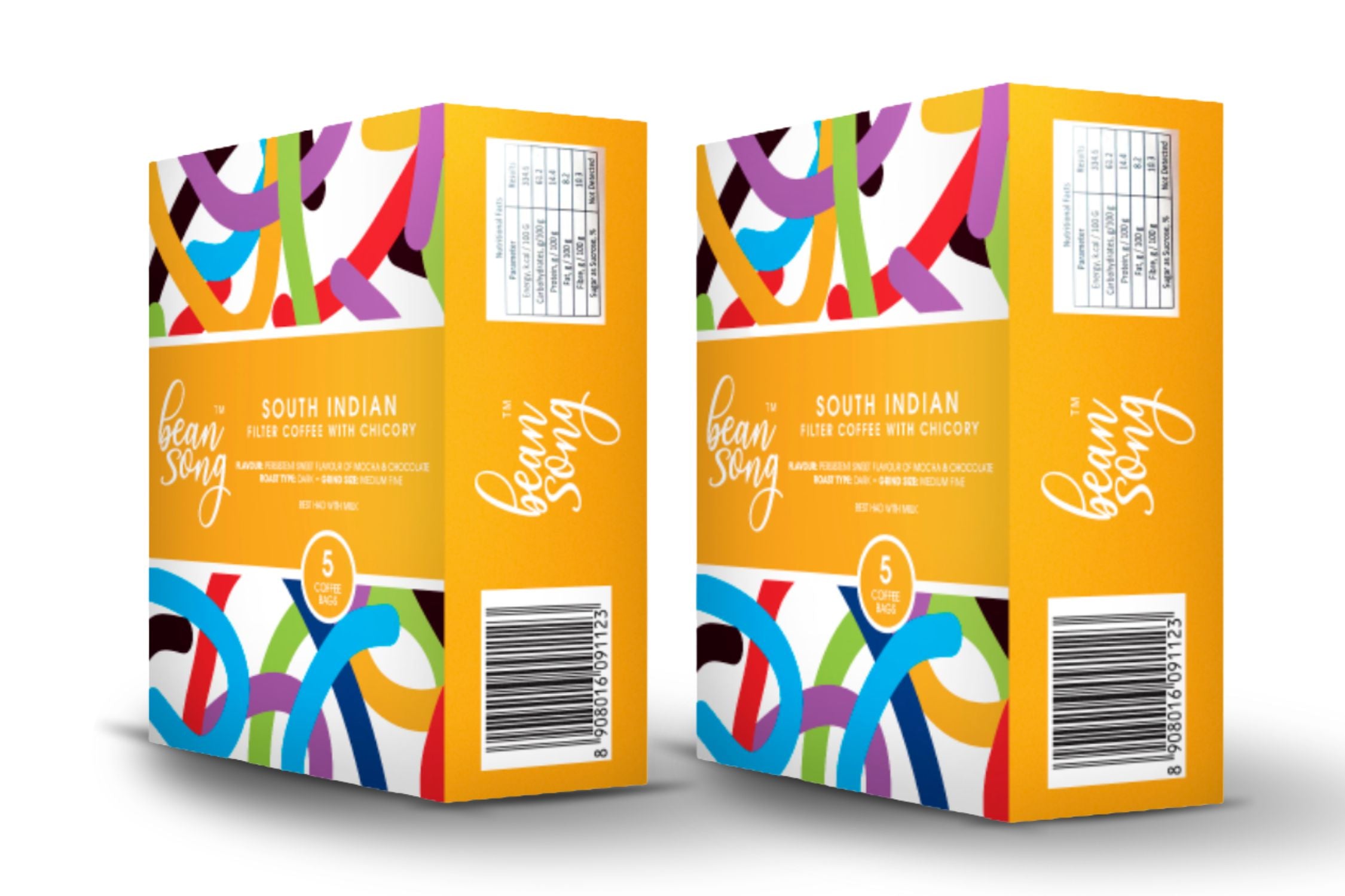 South Indian Filter Coffee with Chicory Drip Bags (5 Drip Bags ) Pack of 2