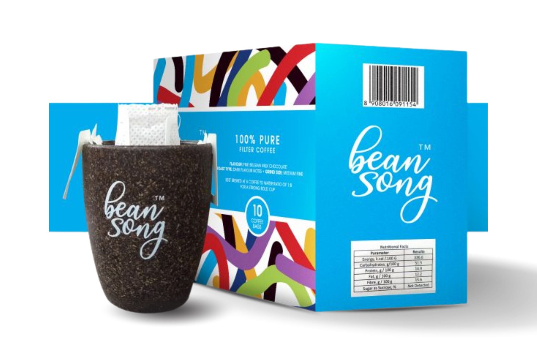 100% Pure Filter Coffee – Single Use Drip Bags(10 Pours)