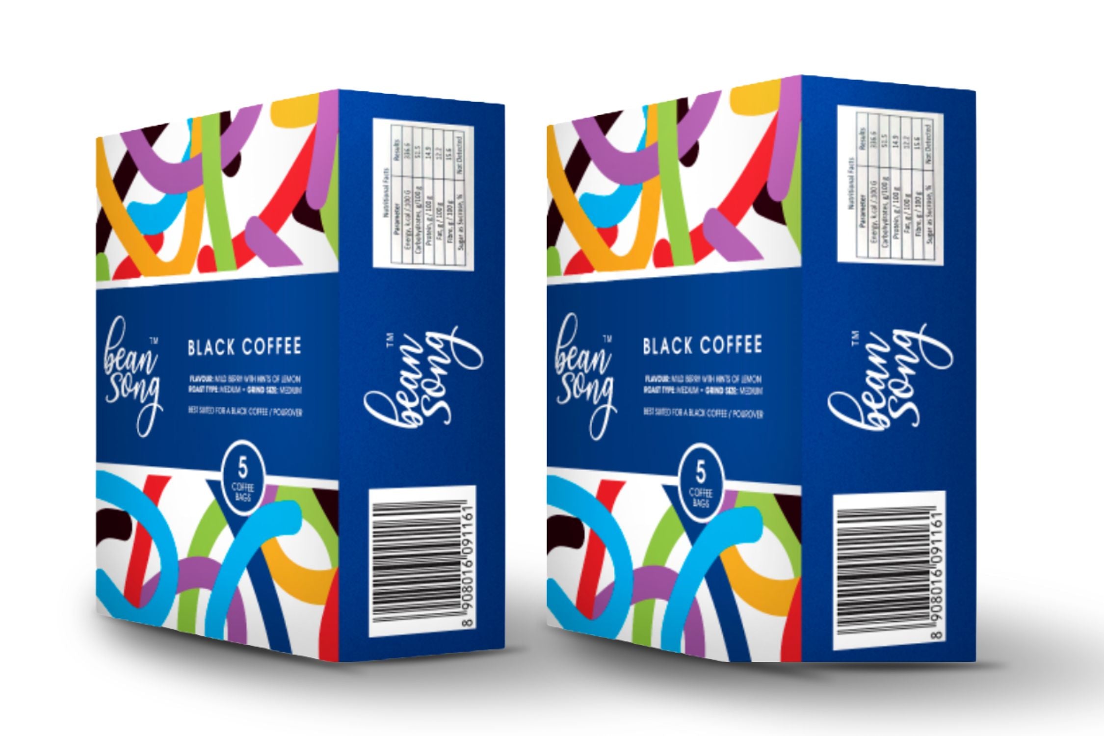 Black Coffee Drip Bags (5 Easy Pours) Pack of 2