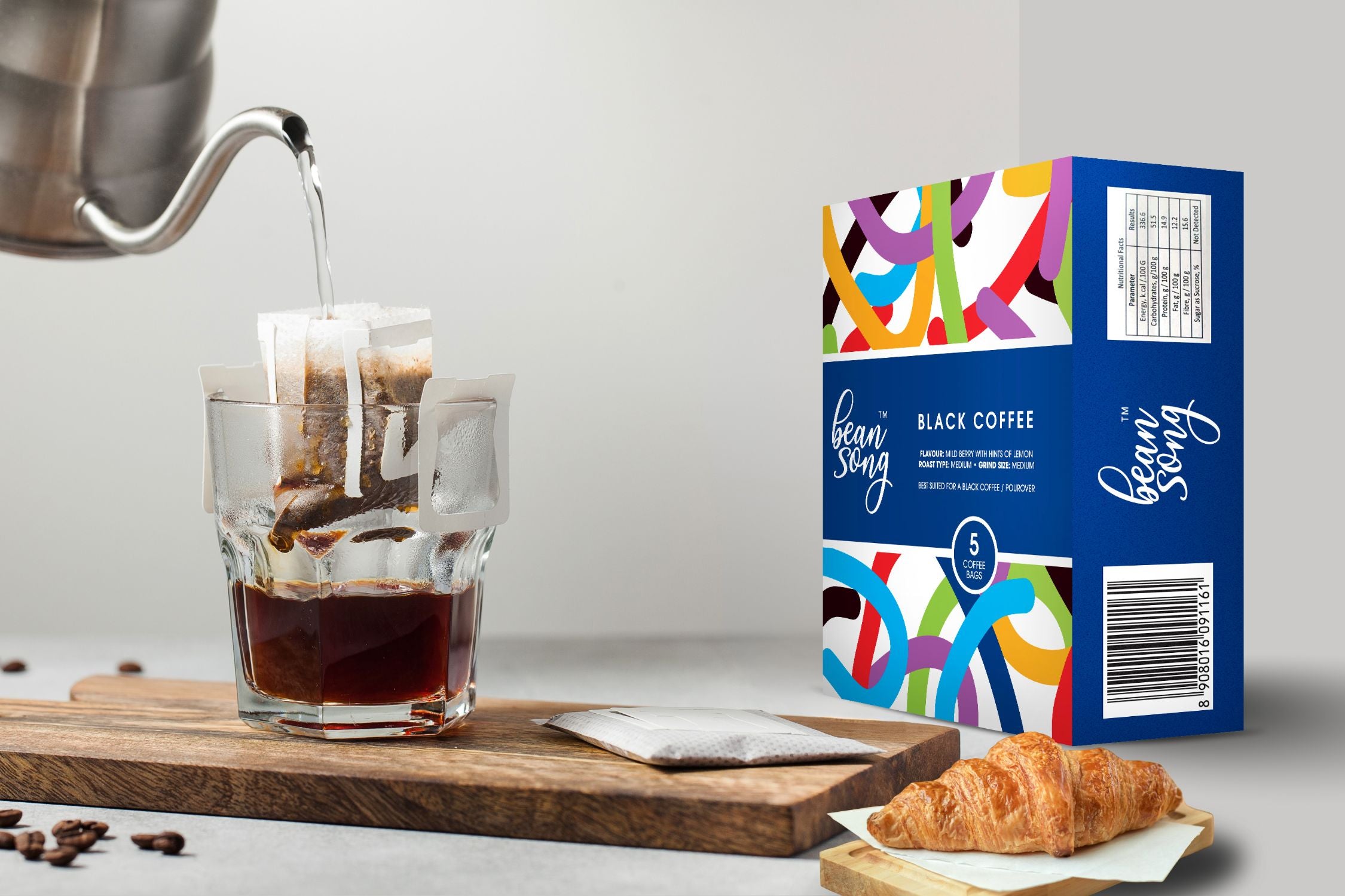 Black Coffee – Single Use Drip Bags(5 Pours)