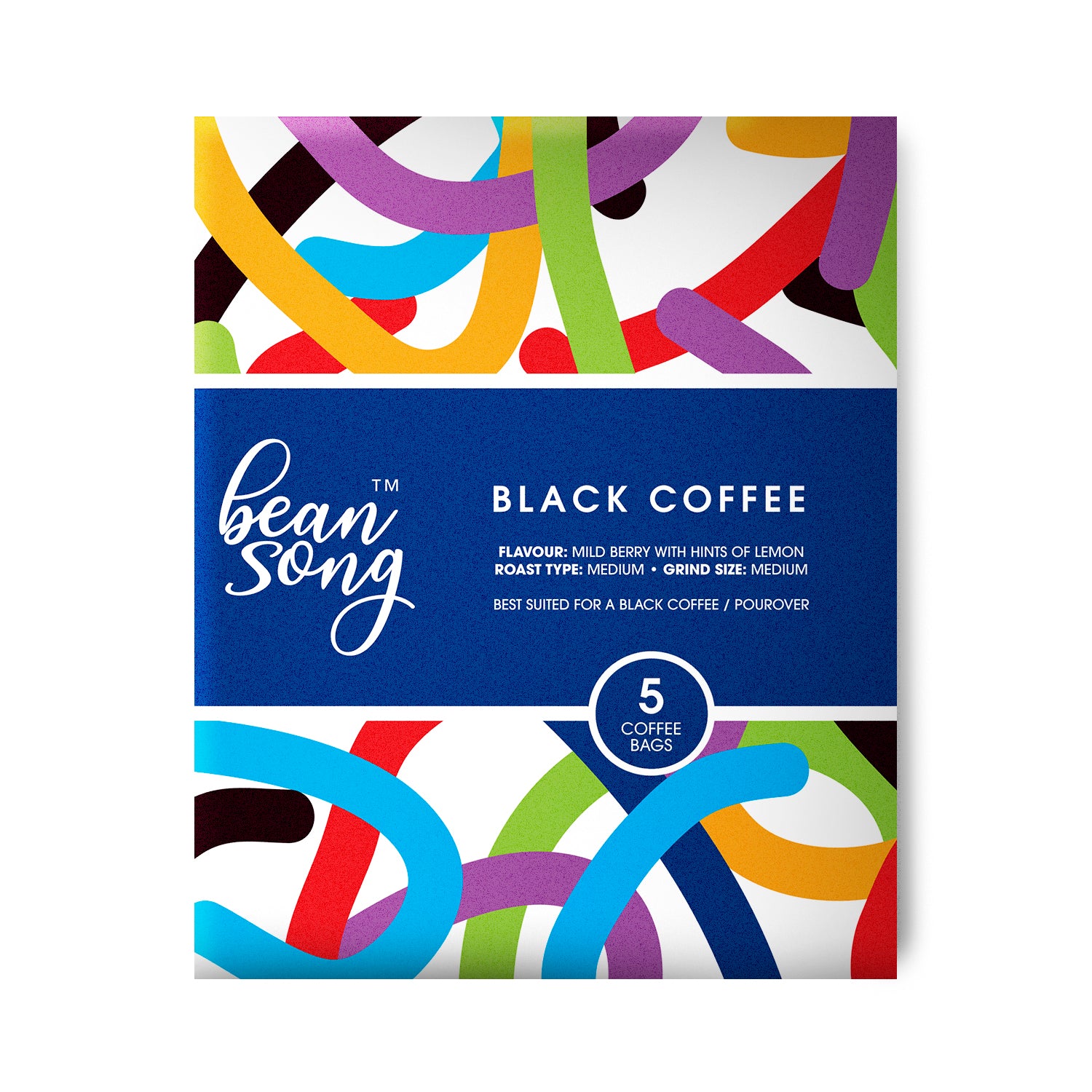 Black Coffee Drip Bags (5 Easy Pours) Pack of 2